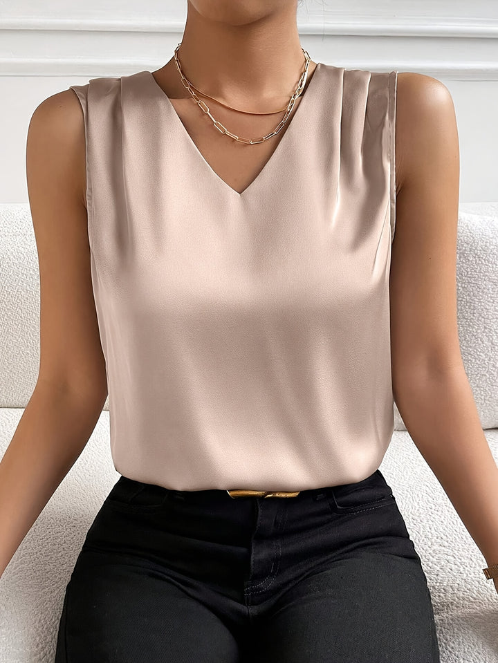 Sloane | Sleeveless V-Neck Top