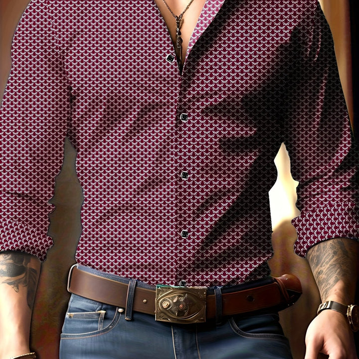 Bennett | Refined Print Button-Up Shirt