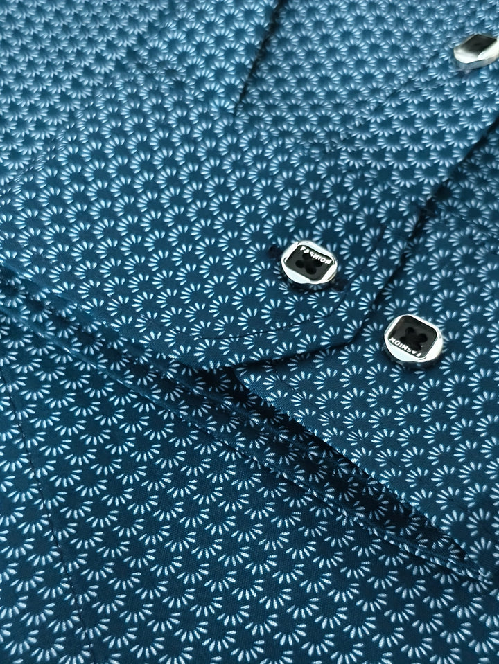 Bennett | Refined Print Button-Up Shirt