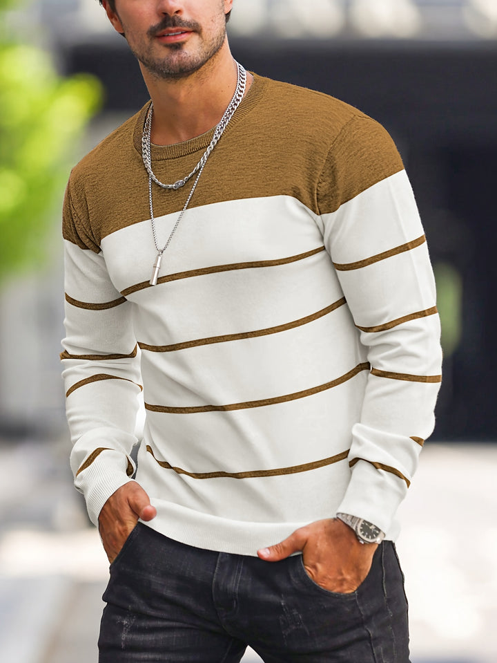 Bennington | Classic Striped Crew Neck Sweater
