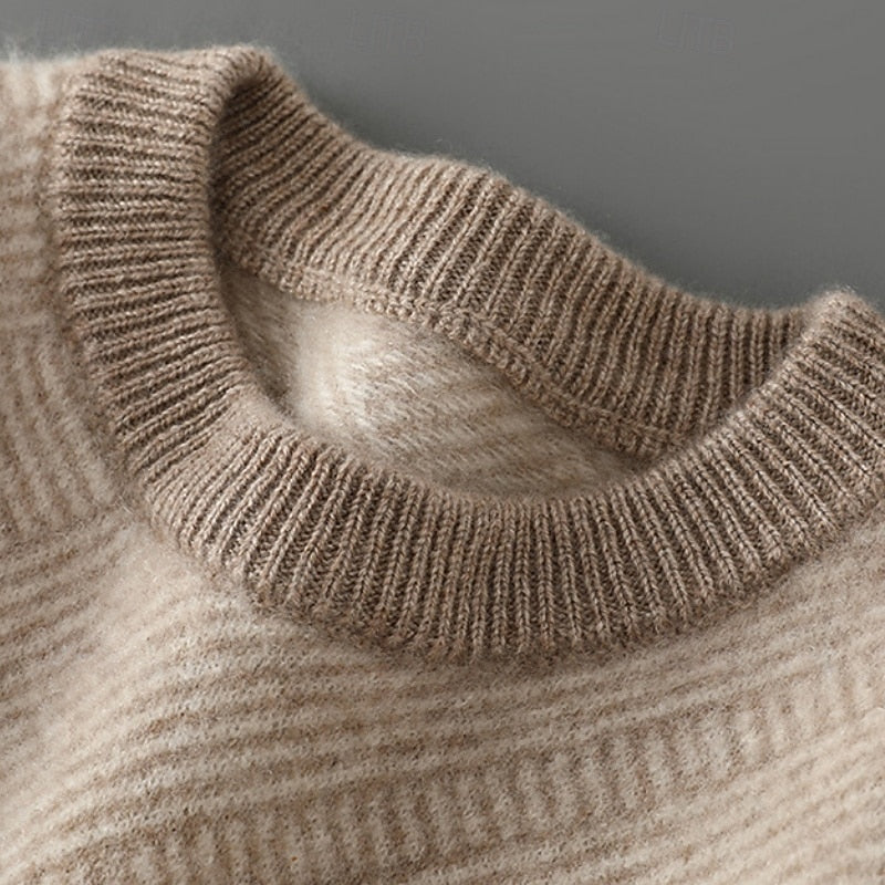 Dalton | Textured Crew Neck Sweater