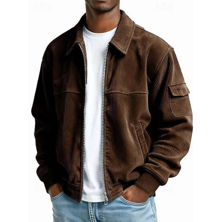 Wade | Ribbed Textured Zip Jacket