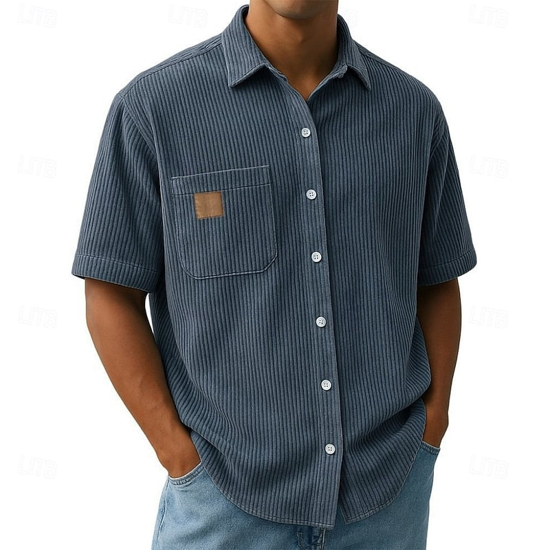 Rhys | Textured Short-Sleeve Shirt