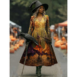 Seraphina | Enchanting Halloween Witch Maxi Dress