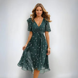 Lydia | Classic V Neck Summer Dress