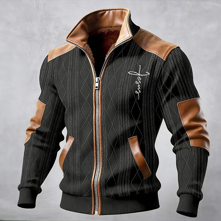 Baxter | Contrast Stand-Collar Jacket