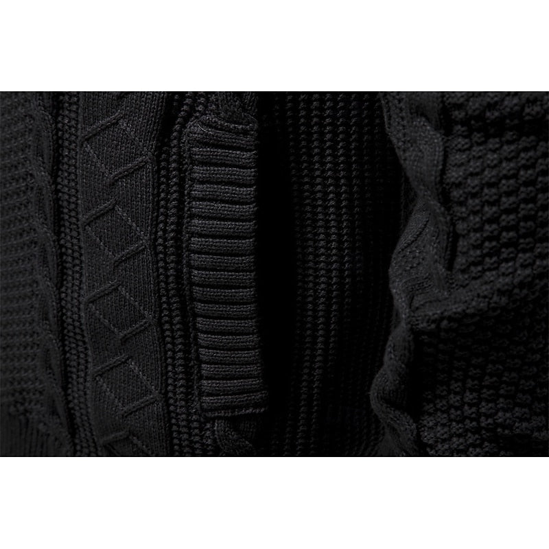 Sheldon | Cable-Textured Zip Cardigan