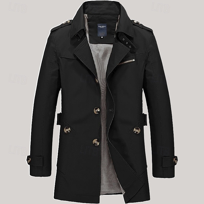 Harold | Refined Single-Breasted Trench Coat