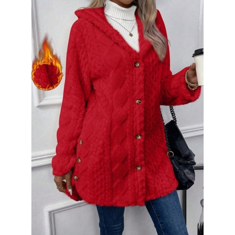 Carolyn | Textured Hooded Jacket