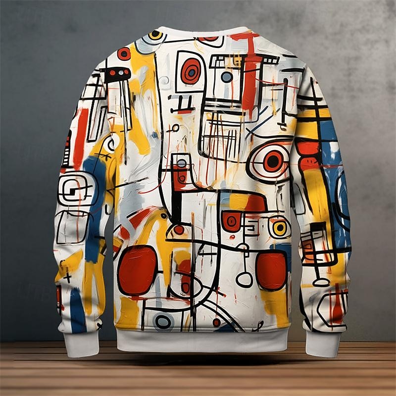 Ezra | Artful Crew Neck Sweatshirt