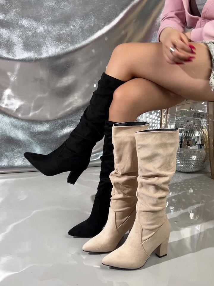 Rosetta | Slouchy Heeled Boots