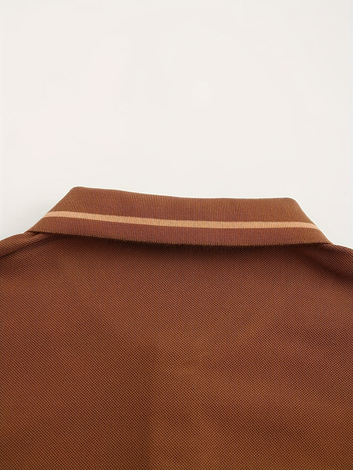 Emerson | Refined Long-Sleeve Polo Shirt