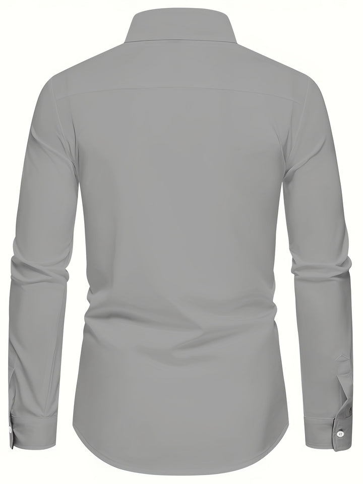 Harlan | Contrast-Trim Button-Up Shirt