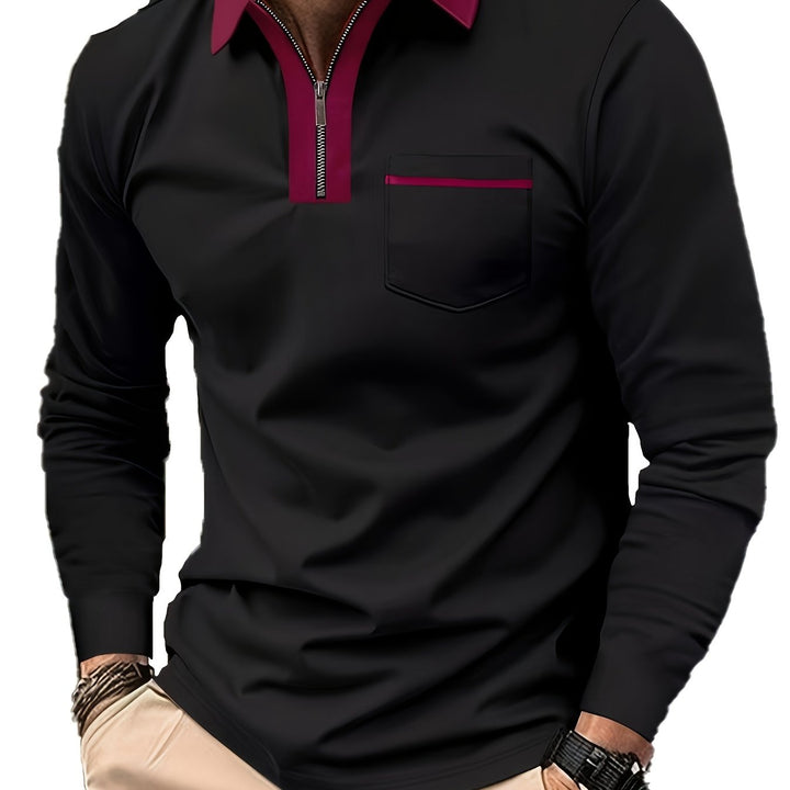 Fletcher | Refined Zip-Collar Polo Shirt