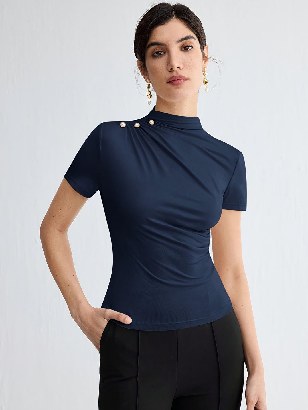 Larissa | Refined Mock-Neck Top