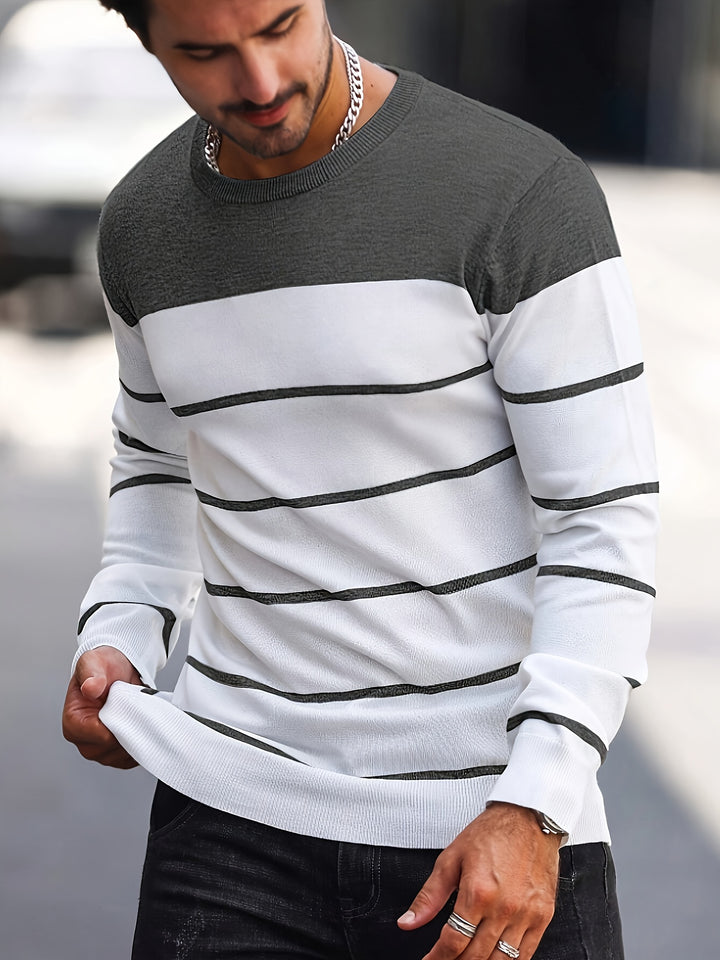 Bennington | Classic Striped Crew Neck Sweater