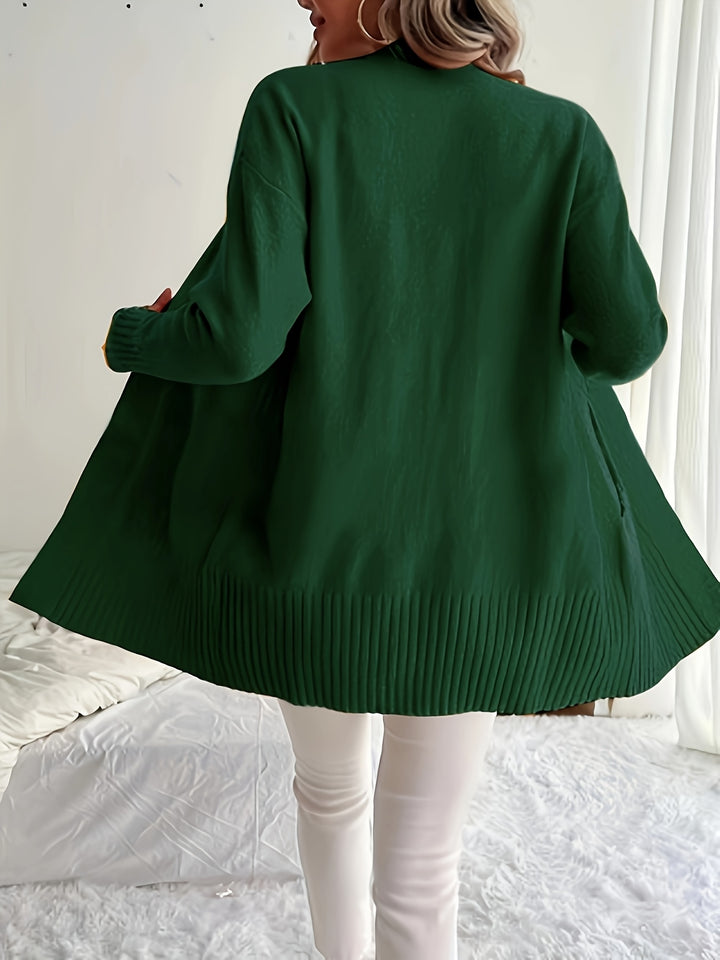 Charlotte | Draped Open-Front Cardigan