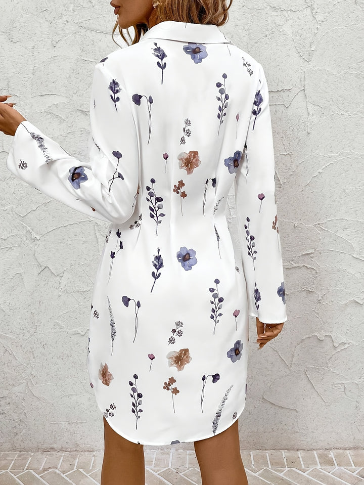Rosalyn | Floral Button-Front Shirt Dress