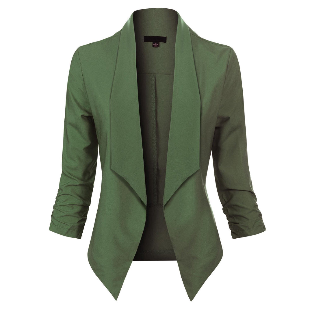 Gabrielle | Open-Front Draped Blazer