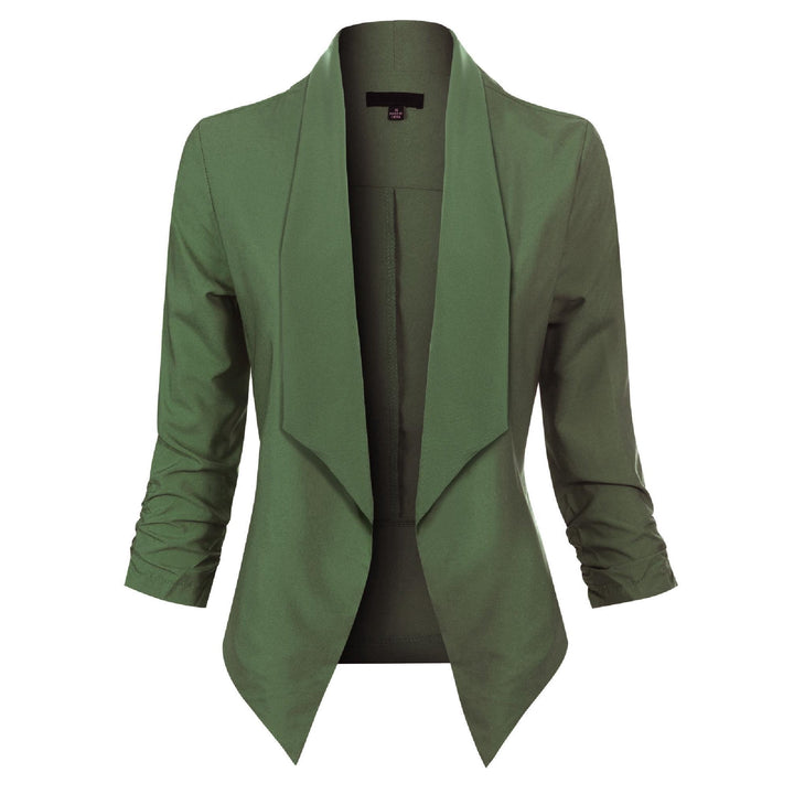 Gabrielle | Open-Front Draped Blazer