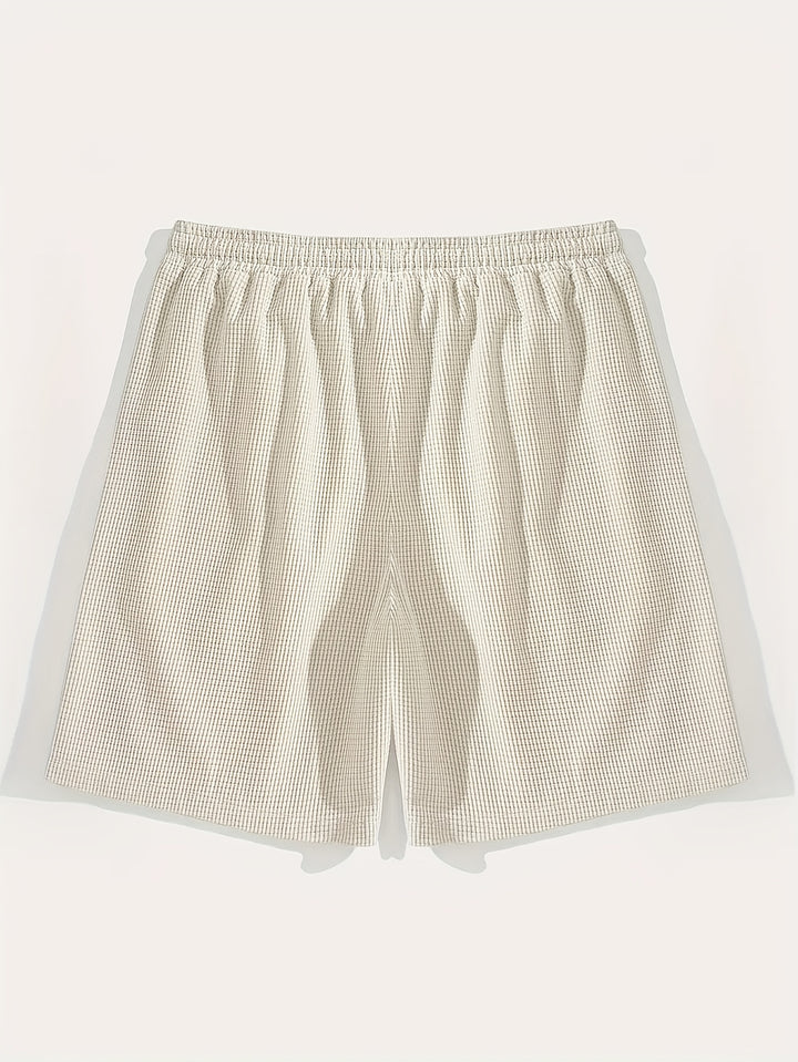 Harrison | Textured Drawstring Casual Shorts