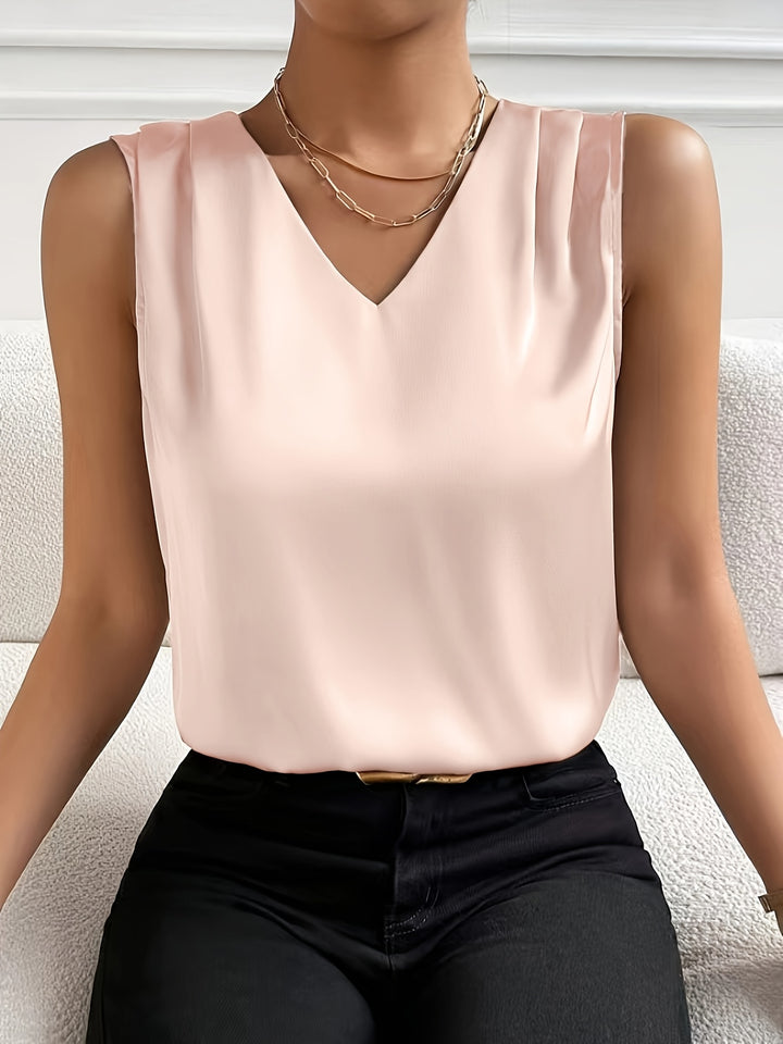 Sloane | Sleeveless V-Neck Top