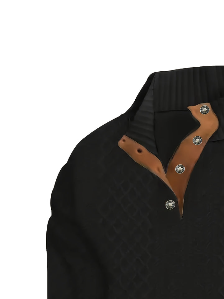 Rupert | Cable-Knit Stand Collar Sweater