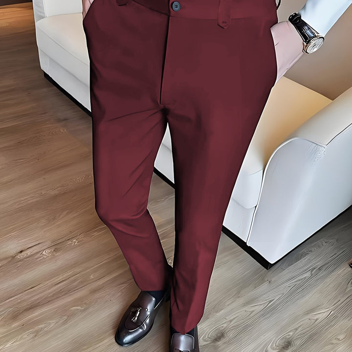 Foster | Tailored Straight-Leg Dress Trousers