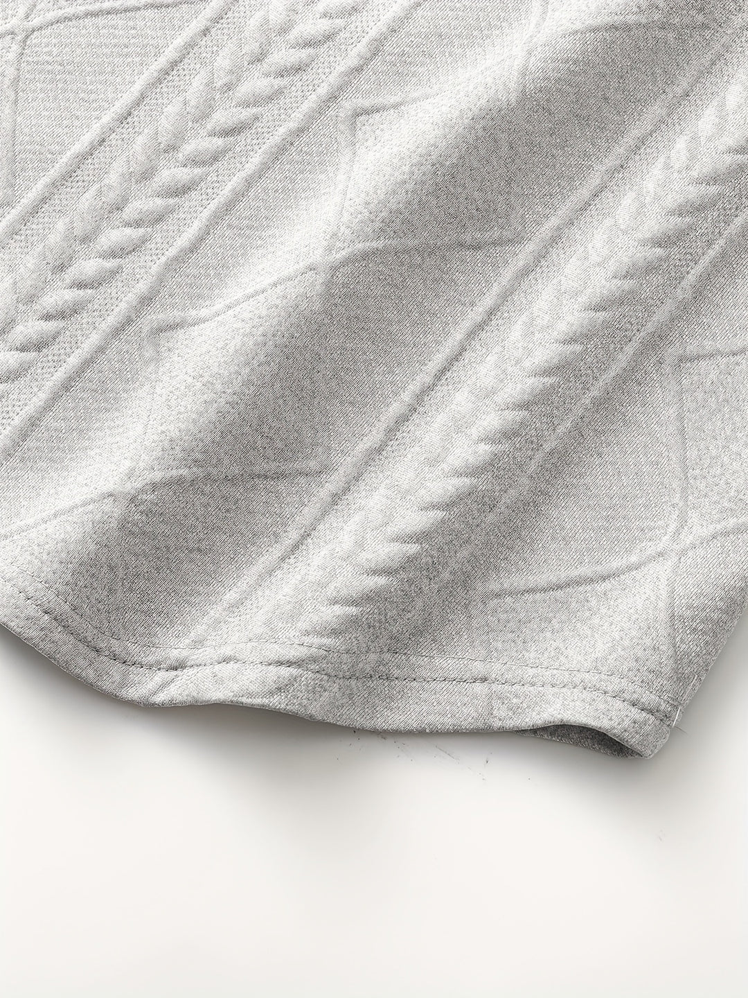 Bryce | Textured Round Neck Long Sleeve Top
