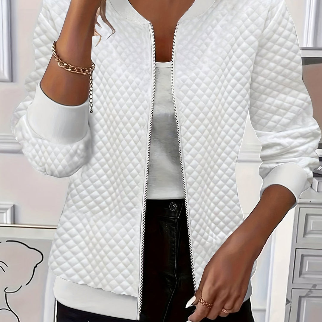 Annette | Textured Zip-Front Jacket