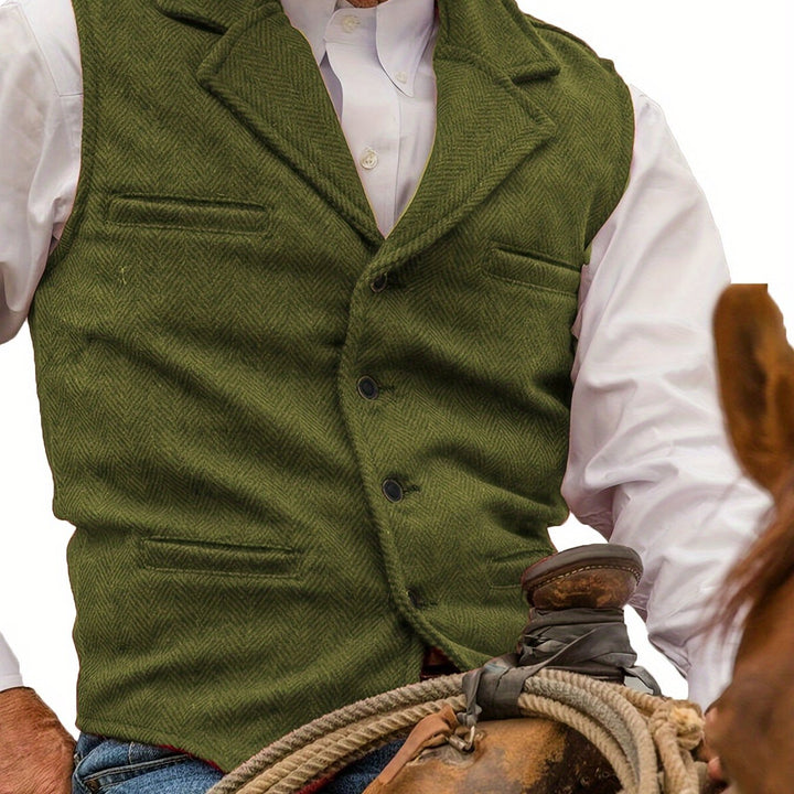 Waylon | Heritage Herringbone Vest