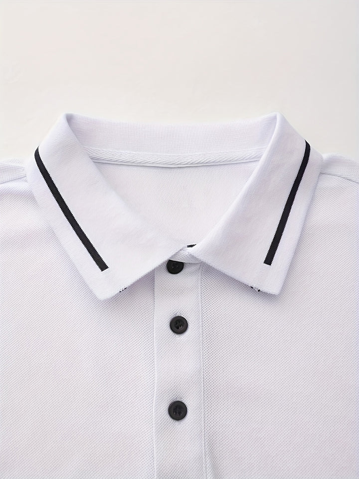 Emerson | Refined Long-Sleeve Polo Shirt