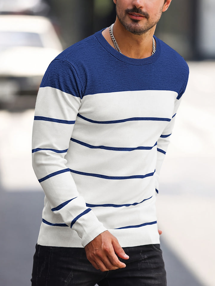 Bennington | Classic Striped Crew Neck Sweater