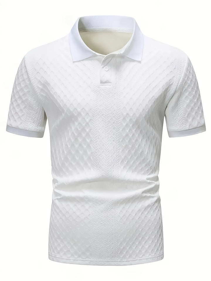 Sawyer | Textured Knit Polo Shirt