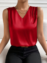Sloane | Sleeveless V-Neck Top