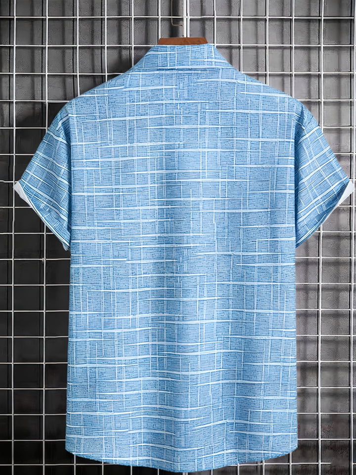 Weston | Textured Grid Short Sleeve Shirt