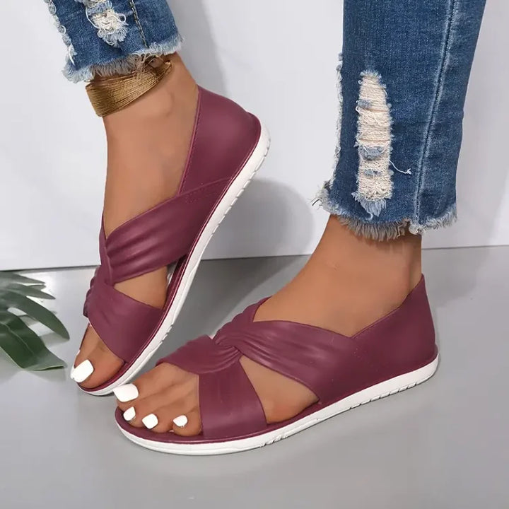 Delphine | Comfort Cross-Strap Sandals
