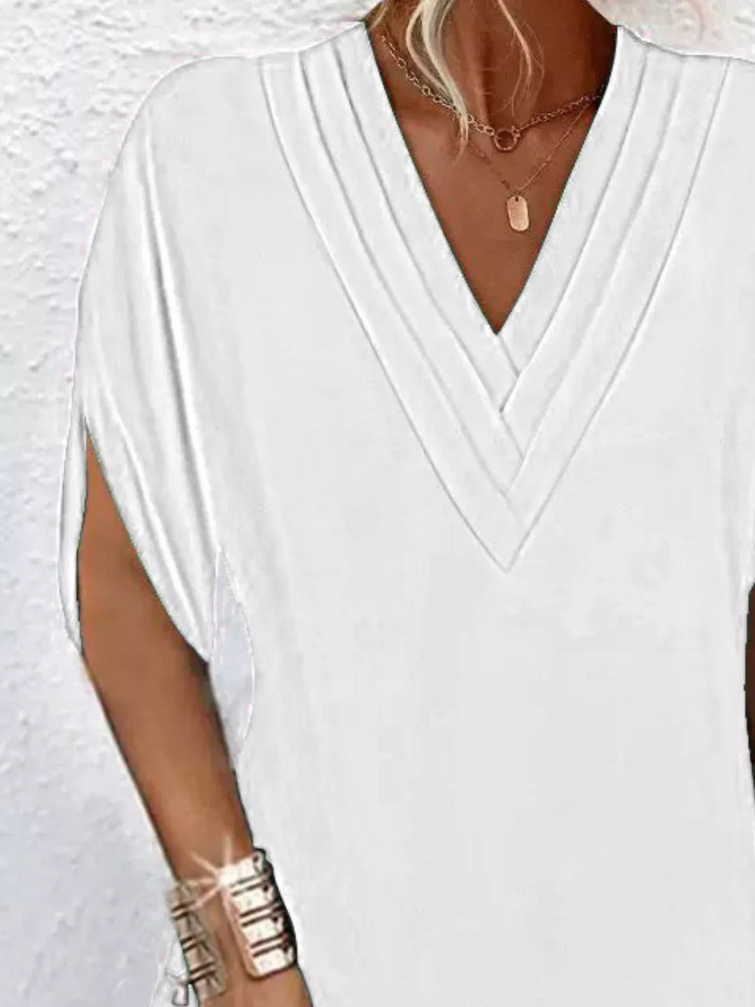 Emery | Classic V Neck Mini Dress
