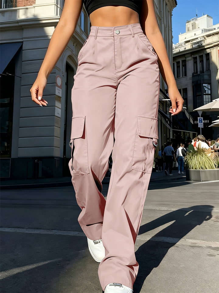 Ingrid | High-Waisted Cargo Trousers