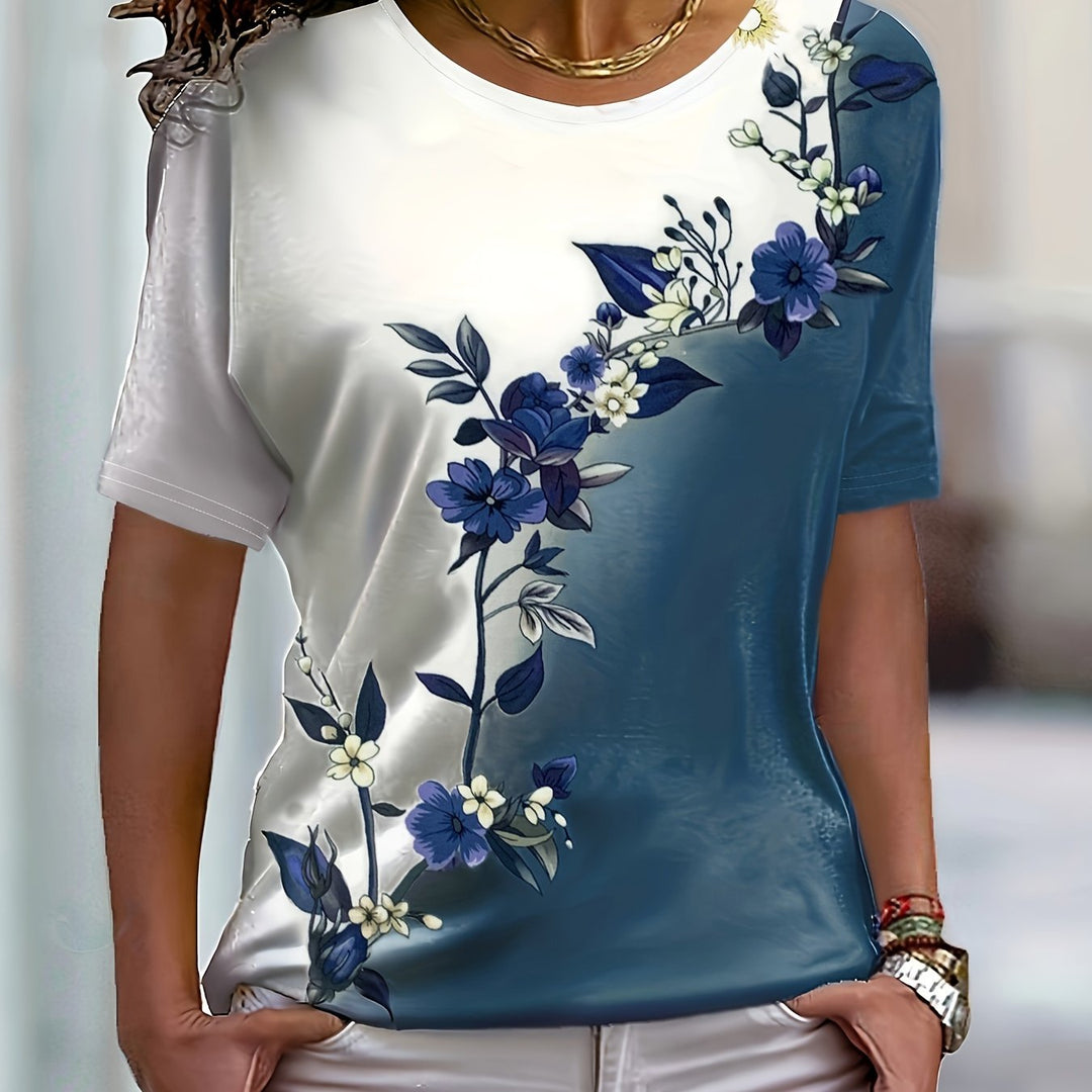 Meredith | Floral Gradient Top