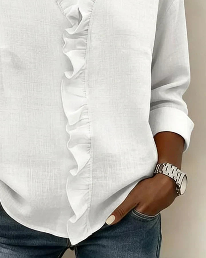 Chloe | Lightweight V Neck Everyday Blouse