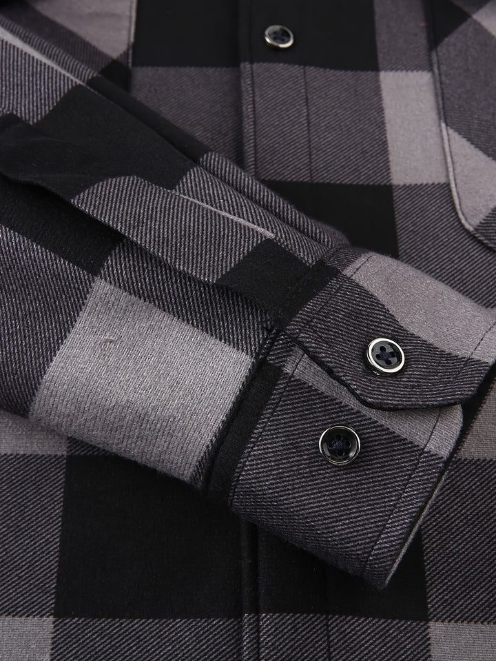 Clayton | Hooded Plaid Overshirt