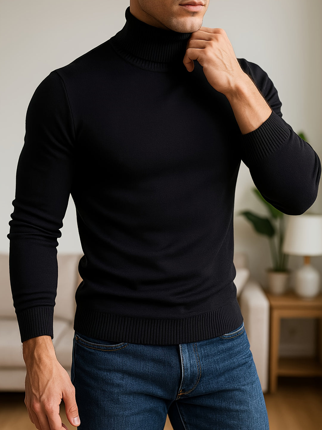 Harvey | Refined High-Neck Sweater