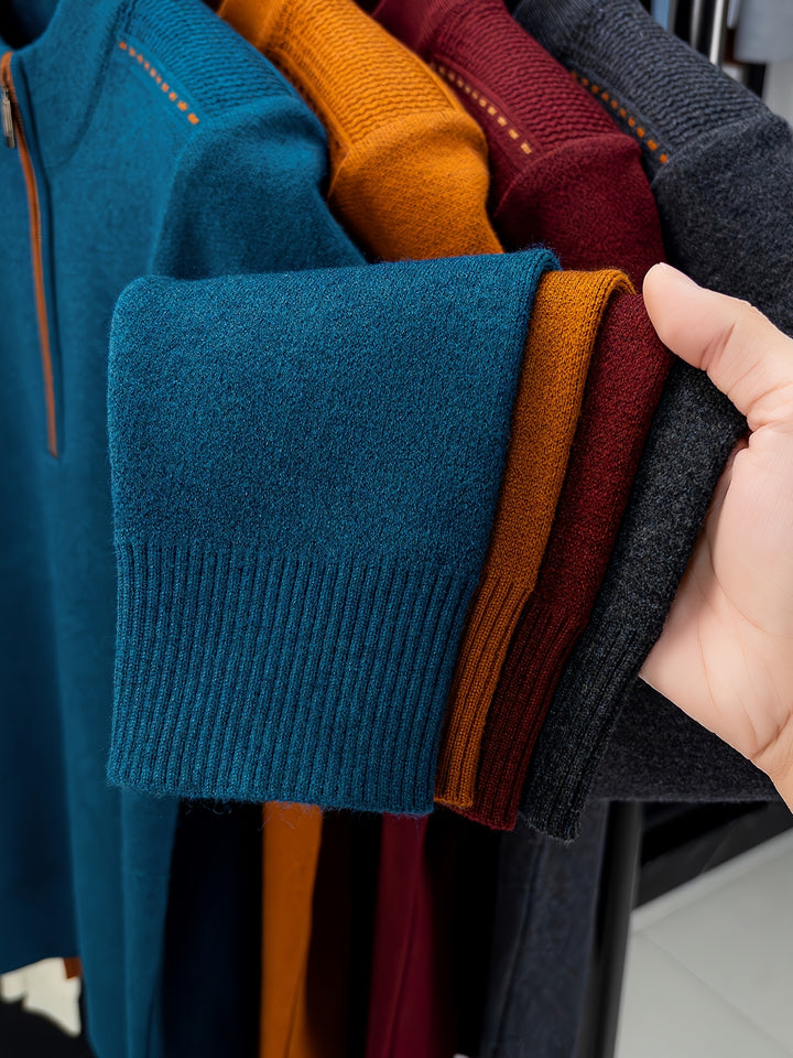 Emory | Quarter-Zip Knit Sweater