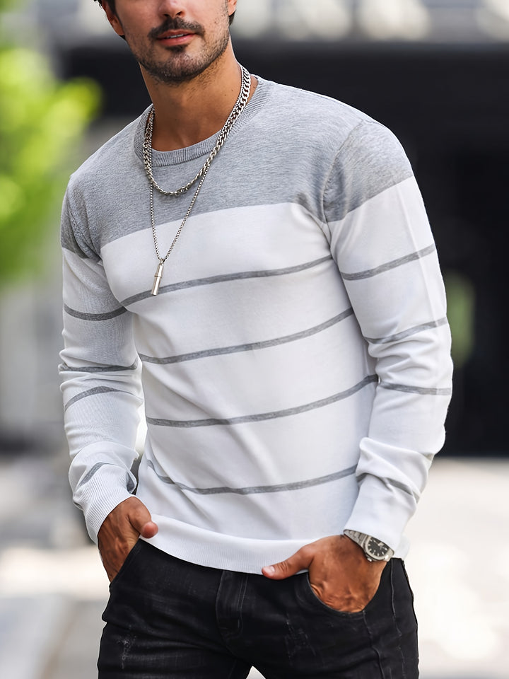 Bennington | Classic Striped Crew Neck Sweater