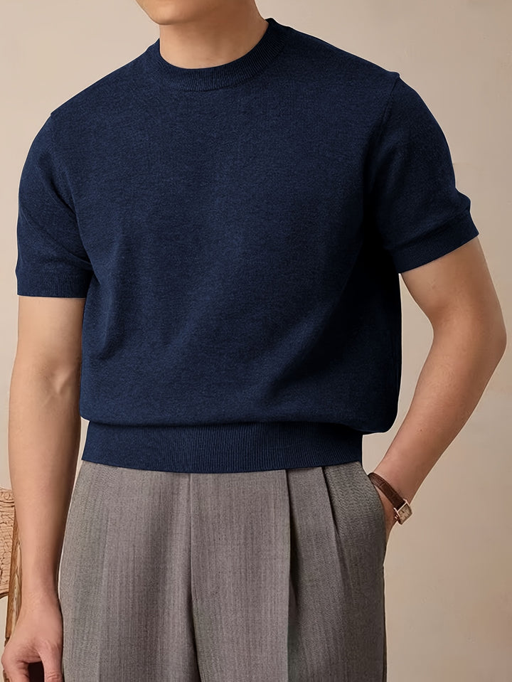 Emerson | Refined Crew-Neck Short-Sleeve Top