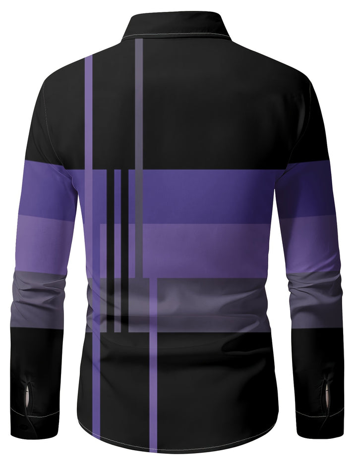 Nathan | Refined Colorblock Button-Up Shirt
