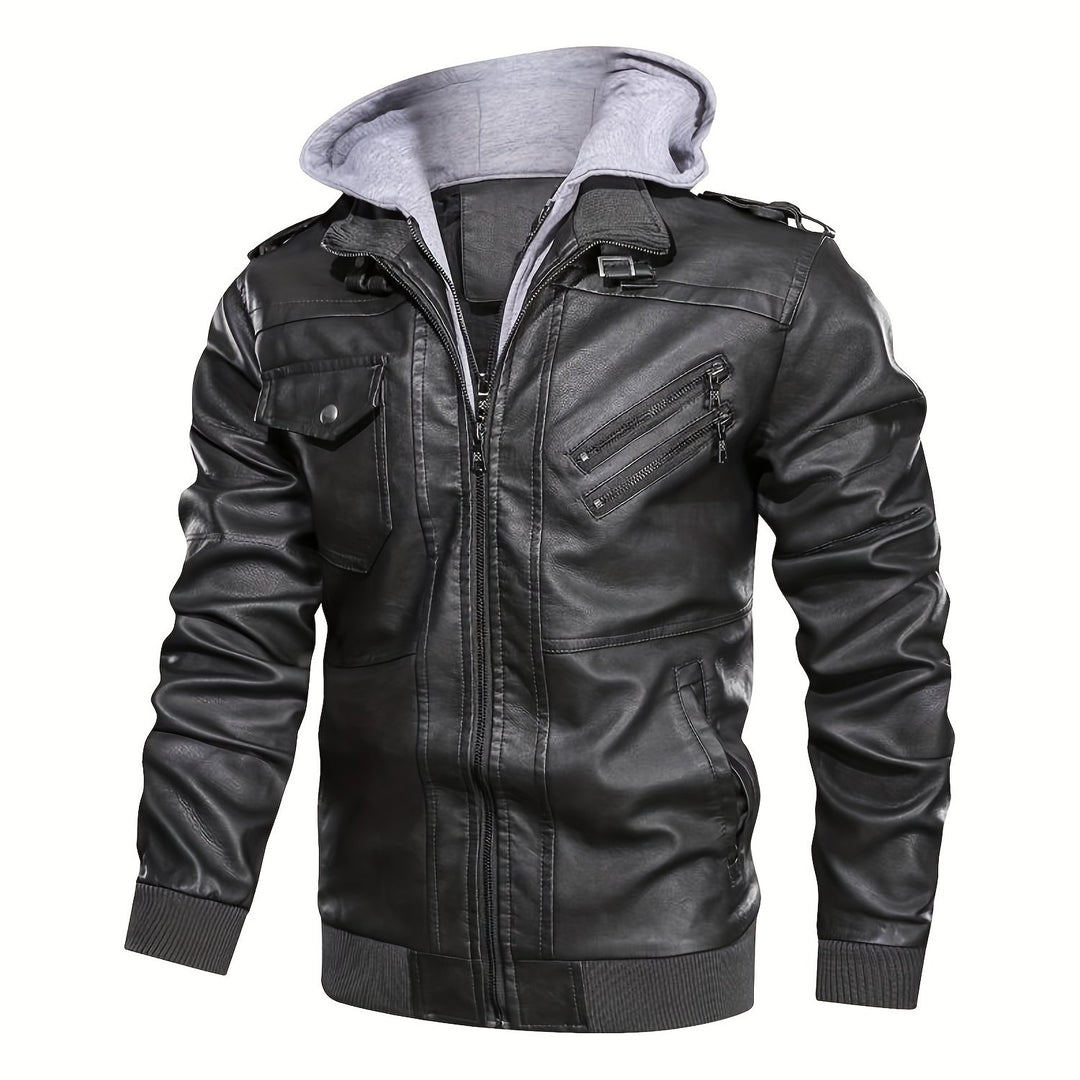 Dorian | Hooded Moto Jacket