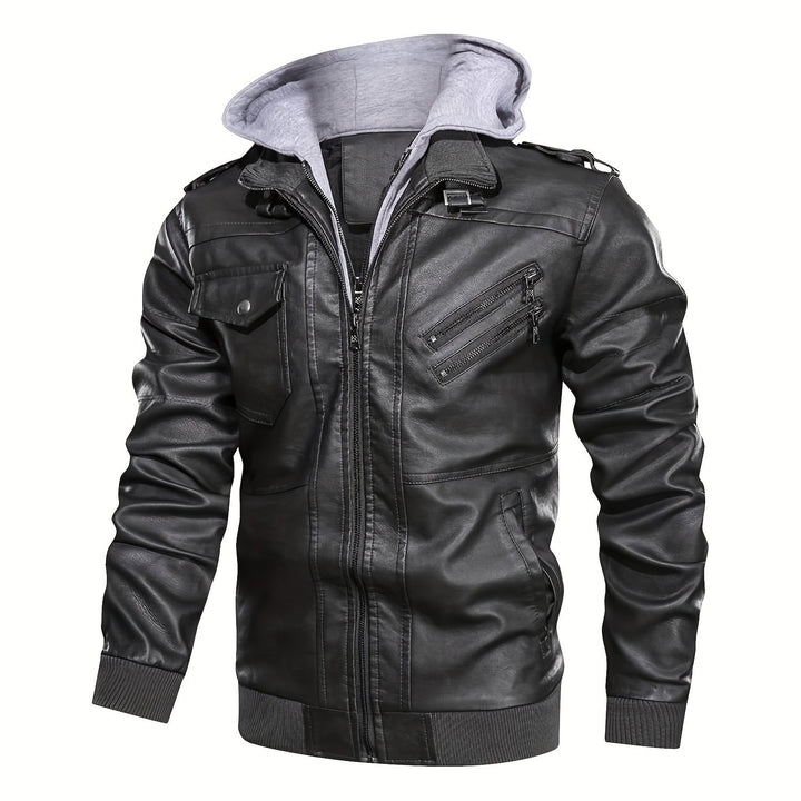 Dorian | Hooded Moto Jacket