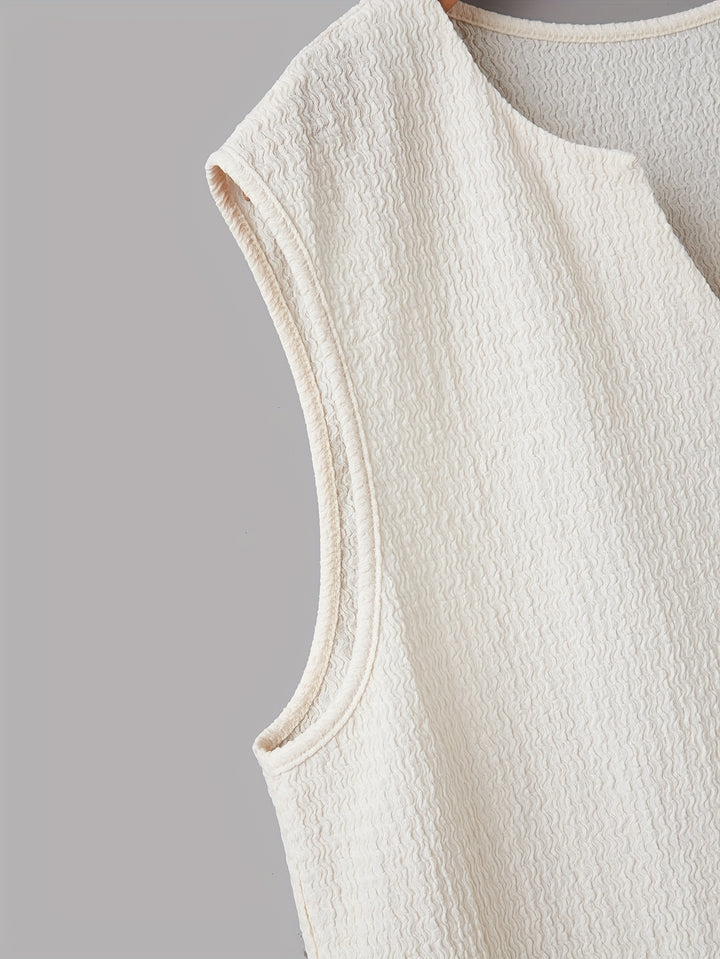 Damon | Relaxed Split-Neck Tank Top